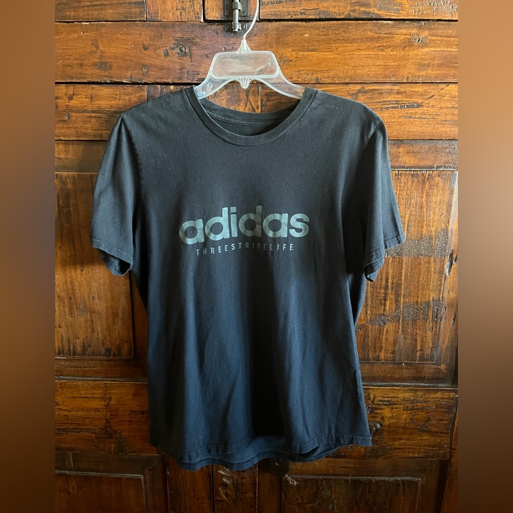 Adidas Black Graphic Men’s T-Shirt Size Large